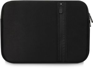 Zagatto Qualität Laptop-Hülle 13.3 Zoll ZG646 Laptop-Tasche Notebooktasche Aktentasche Damen Heren Schwarz Notebook Schutzhülle Schutztasche sleeve