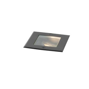 QAZQA - Modern Moderner Bodenstrahler Außen Befahrbar schwarz IP65 - Oneon I Außenbeleuchtung - Kunststoff Quadratisch - LED geeignet GU10