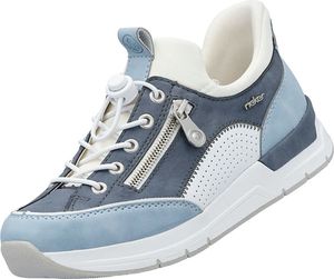 Rieker Damen Slip-On-Sneaker Blau Textil & Synthetik Größe: 38