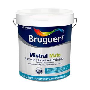 Farbe Bruguer Mistral 5586676 Schwarz 750 ml