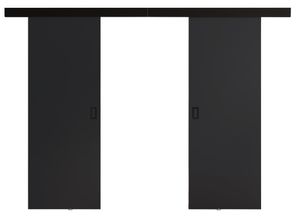 KIER FURNITURE Moderne Schiebetüren DUO 132 - Universal - Graphit 132x205x1,6 cm