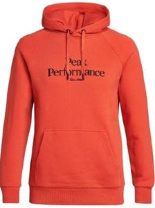 Peak Performance Herren Orginal Hood - go for orange : S Größe: S