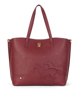 U.S. POLO ASSN. Shopper Schultertasche Newport Shopping Bag Bordeaux violett