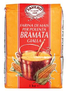 Favero Polenta grob gemahlen Maisgrieß (Rote Verpackung) 1 Kg