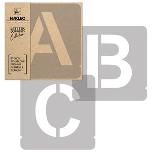Buchstaben & Zahlen Schablonen / 250mm Sans Große / Alphabet Schriftzug Vorlage