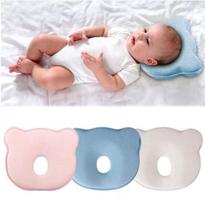 Orthopädisches Babykissen gegen Verformung Plattkopf Baby Soft Pillow, Blau