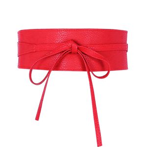 Glamexx24 Damen Taillengürtel Breiter Obi gürtel Klassischer Wickelgürtel-Farbe: Rot -Größe: Einheitsgröße