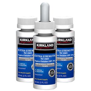 Behandlungsset, Kirkland, stimuliert das Wachstum und stoppt Haarausfall, inklusive Pipette, 3 x 60 ml