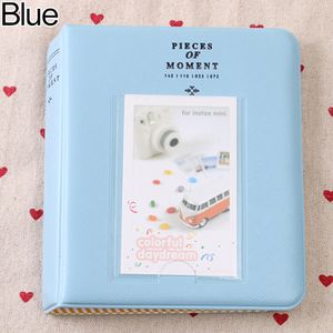 64 Taschen Mini Family Photoalbum Galerie für Polaroid Instant Kamera Fotos-Blau