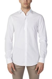 CALVIN KLEIN Hemd Herren Baumwolle Weiß GR78714 - Größe: 43