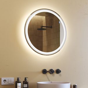 Zrkadlo s osvetlením 60 cm- Okrúhle kúpeľňové zrkadlo s LED osvetlením - Studená biela 7000K - LED kúpeľňové zrkadlo OKR076 Zrkadlo s osvetlením 60 cm- Okrúhle kúpeľňové zrkadlo s LED osvetlením - Studená biela 7000K - LED kúpeľňové zrkadlo OKR076