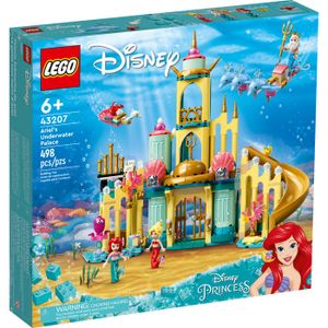 LEGO Disney Princess Arielles Unterwasserschloss, Bausatz, 6 Jahr(e), Kunststoff, 498 Stück(e), 1,02 kg