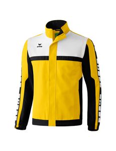 Erima 5-Cubes Jacke Mit Abnehmbaren Ärmeln gelb/schwarz/weiß L