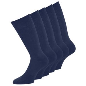 KB Socken Herrensocken Damensocken ohne Gummi Baumwolle blau 43-46