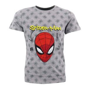 Marvel Spiderman T-Shirt Kurzarm Kinder Jungen Shirt – Grau / 104