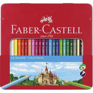 Faber-Castell Buntstift hexagonal 24er-Metalletui