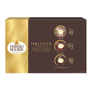 Ferrero Rocher Origins Pralinen Zartbitterschokolade mit Nuss 187g