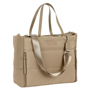 Handtasche Moos Camel Polsterung Camel (54 x 31 x 17 cm)