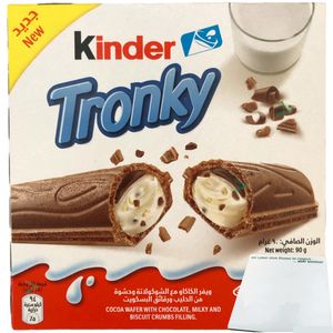 Ferrero Kinder Tronky (5 Riegel, 90g Packung) + usy Block