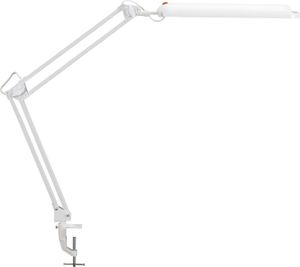 Schreibtischleuchte Metall/Ku.weiß H.max.380mm m.Tischklemme m.LED