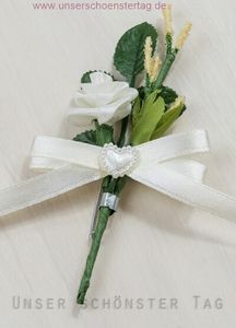 10 Hochzeitsanstecker Gästeanstecker Anstecker Hochzeit AS0061 creme