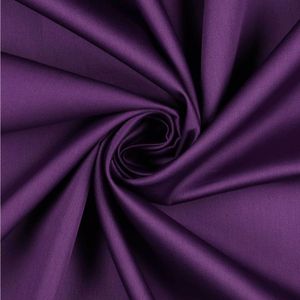 0,5m Baumwoll-Satin Baumwollstoff unifarben