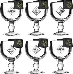 Salitos Salrita Cocktail 6er Set - 6x Cocktailglas + 6x Flaschenhalter