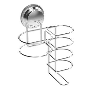 Navaris Halterung für Haartrockner und Glätteisen - Halter Wandhalterung mit Saugnapf - Set aus Fönhalter und Glätteisenhalter - ohne Bohren
