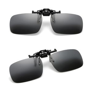 2 Stk Grau Sonnenbrille Aufsatz Clip, UV400-Schutz, Polarisationsbrille Clip, Sport nachtfahrbrille