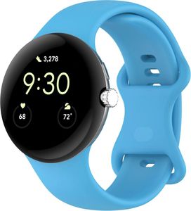 Bizon Armband Uhr Silikon Google Pixel Uhr 3 (45mm) blau