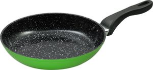 Ø28cm KING® 5.5cm flache Bratpfanne KERAMIK aus Aluminium geschmiedet mit Keramikbeschichtung Innen / Farbe: Grün