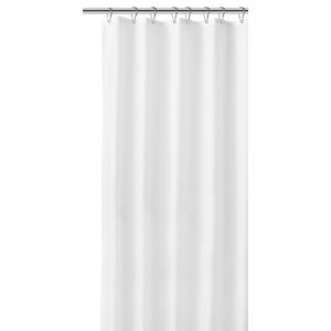 Duschvorhang 180x180 cm I wasserabweisend mit Anti-Schimmel-Effekt - antibakterieller Vorhang in weiß