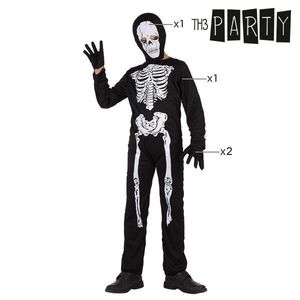 Kostüme Jungen Skelett Karnevalskostüm Halloween Größe 5-6 Jahre
