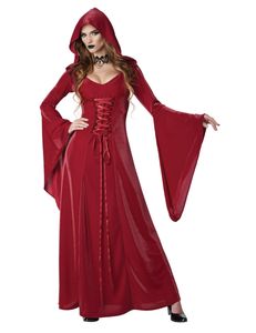 Gothic-Kostüm Halloweenkostüm für Frauen rot