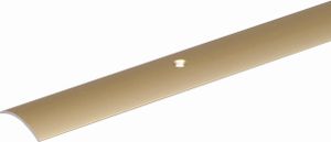 ALBERTS Übergangsprofil Stahl vermessingt mit versenkten Schraublöchern 900x30x5,3 mm