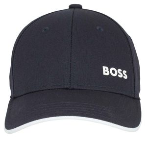 BOSS Cap Bold Baumwolle Logodruck Metallclip zum Verstellen Lüftungslöscher Dunkelblau/Navy