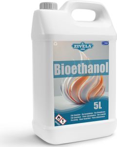 5L Bioethanol 96,6% |Alkohol 96,6% | Bioethanol für Kamin, Tischkamin, Bioethanol Kamin | Bioethanol Geruchlos | Saubere Verbrennung, ohne Rauch, lebendige und stabile Flamme