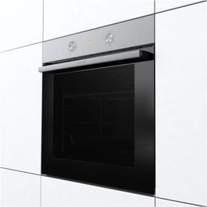 Gorenje BO6717E03X Einbaubackofen, 77 Liter, Silber, Edelstahl