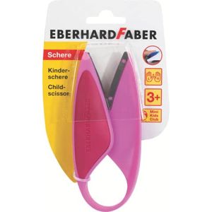 Eberhard Faber 579928 Kinderschere für Linkshänder und Rechtshänder, optimal zum Schneiden und Basteln mit Kleinkindern, pink