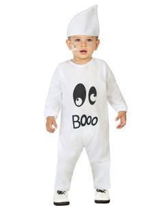 Gespenster-Kostüm für Kleinkinder Halloween-Babykostüm weiss
