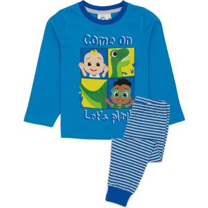Cocomelon - Schlafanzug für Jungen  Langärmlig NS6979 (116) (Blau)