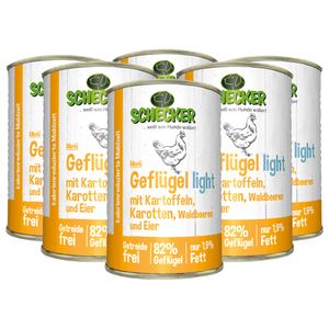 DOGREFORM Fleischtopf Menü - light Diätfutter für Hunde Nassfutter 6 x 410g