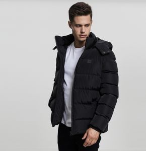 Bunda Urban Classics Hooded Puffer Jacket black - 3XL
