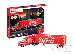 Revell 3D Puzzle Coca Cola Lastwagen LED Edition 00152 - für Kinder ab 12 Jahren mit 168 Teilen und Beleuchtung