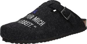 Home Comfort Herren-Pantoffel Dunkel-Grau, Farbe:schwarz, EU Größe:47