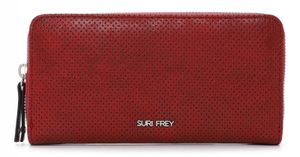 SURI FREY Geldbörse Nicky Zip Around Wallet Darkred dunkelrot