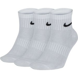 NIKE Unisex 3er Pack Sportsocken - codzienne, lekkie skarpety za kostkę, einfarbig Weiß 38-42