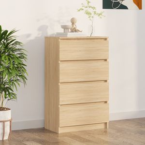 vidaXL Sideboard Sonoma-Eiche 60x35x98,5 cm Holzwerkstoff