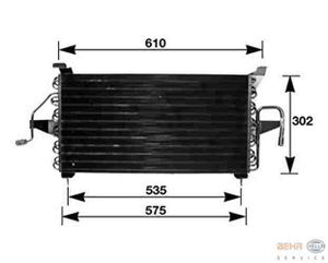 BEHR HELLA SERVICE 8FC 351 035-681 Kondensator, Klimaanlage