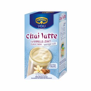 KRÜGER Chai Latte Classic India typ vanilka skořice méně sladké, 1 balení
